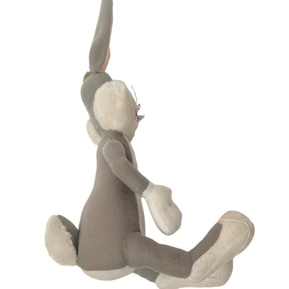Looney Tunes Bugs Bunny Plush Stuffy Lovey Stuffed Toy Collectible Gray White - Picture 6 of 12
